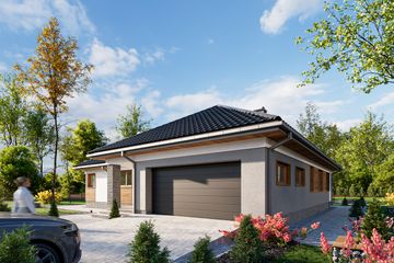  Projekt domu Ariadna Rex (1948) (KRD3081) - projekt domu parterowego - Zdjęcie 2