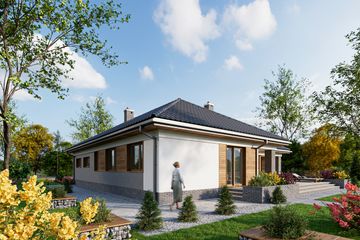  Projekt domu Ariadna Rex (1948) (KRD3081) - projekt domu parterowego - Zdjęcie 3