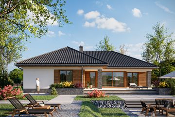  Projekt domu Ariadna Rex (1948) (KRD3081) - projekt domu parterowego - Zdjęcie 4