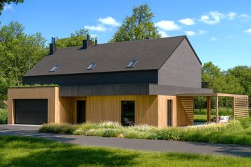  Projekt domu JB61 (GDA1047) - projekt domu parterowego z poddaszem - Zdjęcie 2