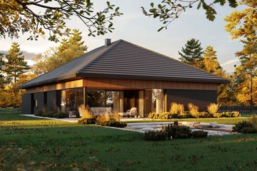  Projekt domu HomeKoncept 135 (KRX1291) - projekt domu parterowego - Zdjęcie 1