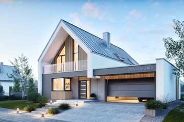  Projekt domu Domena 210 B (WRW1403) - projekt domu parterowego z poddaszem - Zdjęcie 5