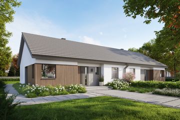  Projekt domu Eco 52 - dwulokalowy (WOZ1078) - projekt domu parterowego - Zdjęcie 2