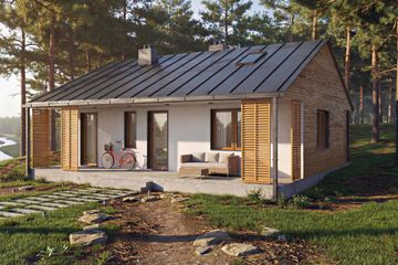  Projekt domu Lato (GDE1077) - projekt domu parterowego - Zdjęcie 2