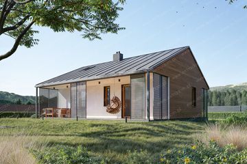  Projekt domu Lato (GDE1077) - projekt domu parterowego - Zdjęcie 3