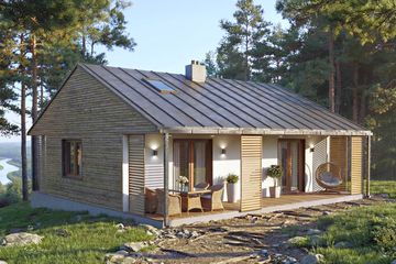  Projekt domu Lato (GDE1077) - projekt domu parterowego - Zdjęcie 1