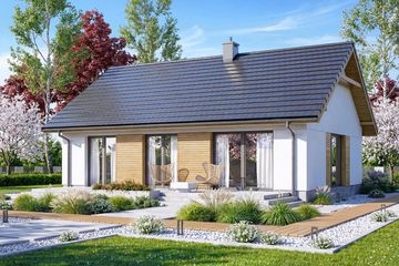  Projekt domu Mirabelka 4 bis (WOF1264) - projekt domu parterowego - Zdjęcie 1