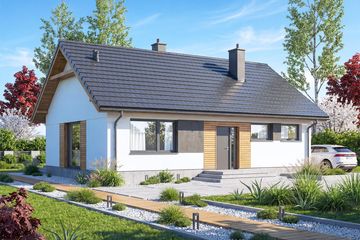  Projekt domu Mirabelka 4 bis (WOF1264) - projekt domu parterowego - Zdjęcie 2