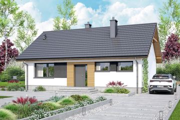  Projekt domu Mirabelka 4 bis (WOF1264) - projekt domu parterowego - Zdjęcie 2