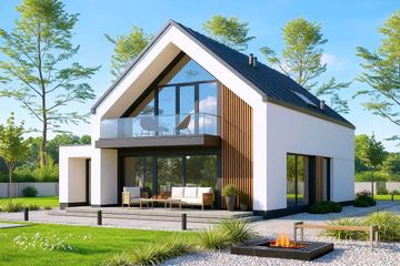  Projekt domu Vincent 3 (WOF1265) - projekt domu parterowego z poddaszem - Zdjęcie 1