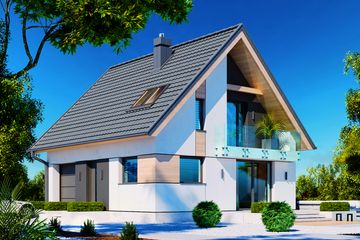  Projekt domu Lolek II N (BSB1163) - projekt domu parterowego z poddaszem - Zdjęcie 2