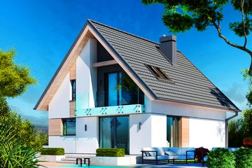  Projekt domu Lolek II N (BSB1163) - projekt domu parterowego z poddaszem - Zdjęcie 3