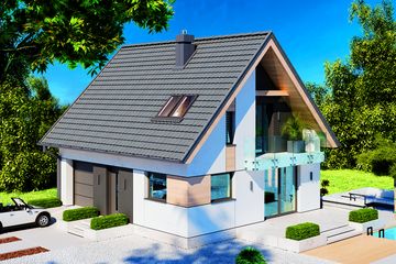  Projekt domu Lolek II N (BSB1163) - projekt domu parterowego z poddaszem - Zdjęcie 5