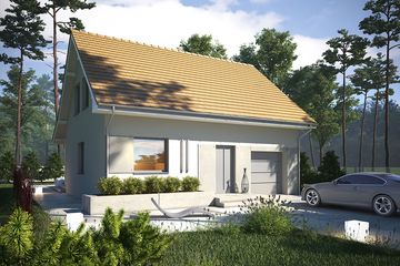  Projekt domu Krajobrazy 29 (WRN1590) - projekt domu parterowego z poddaszem - Zdjęcie 1