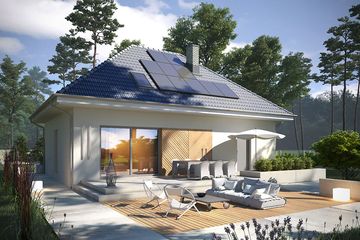  Projekt domu Krajobrazy 31 (WRN1589) - projekt domu parterowego z poddaszem - Zdjęcie 2