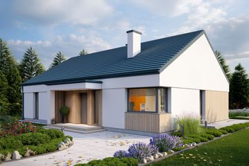  Projekt domu na Majowej Komfort + (WBF1005) - projekt domu parterowego - Zdjęcie 1