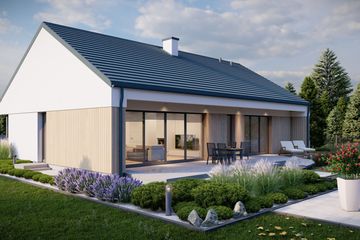  Projekt domu na Majowej Komfort + (WBF1005) - projekt domu parterowego - Zdjęcie 3