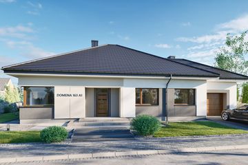  Projekt domu Domena 163 A1 (WRW1429) - projekt domu parterowego - Zdjęcie 2