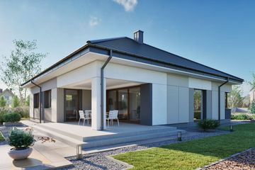  Projekt domu Domena 163 A1 (WRW1429) - projekt domu parterowego - Zdjęcie 3