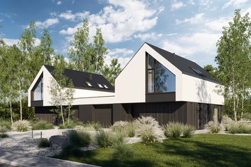  Projekt domu HomeKoncept 101 G1 D (KRX1292) - projekt domu parterowego z poddaszem - Zdjęcie 2