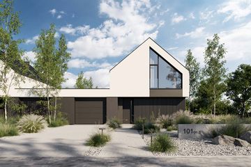  Projekt domu HomeKoncept 101 G1 D (KRX1292) - projekt domu parterowego z poddaszem - Zdjęcie 4