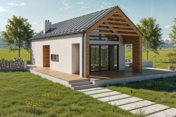  Projekt domu Solina - murowany (GDE1079) - projekt domu parterowego - Zdjęcie 5