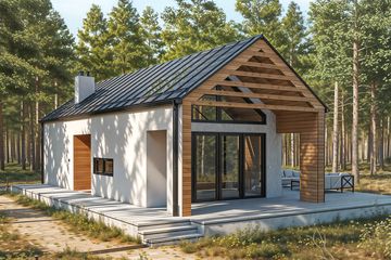  Projekt domu Solina - murowany (GDE1079) - projekt domu parterowego - Zdjęcie 1