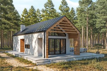  Projekt domu Solina - murowany (GDE1079) - projekt domu parterowego - Zdjęcie 1