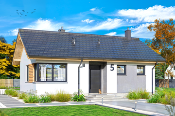  Projekt domu Tania 5 paliwo stałe (WOE1217) - projekt domu parterowego - Zdjęcie 1