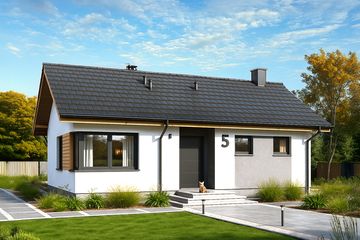  Projekt domu Tania 5 paliwo stałe (WOE1217) - projekt domu parterowego - Zdjęcie 6