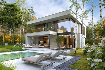  Projekt domu Willa optima 1 (WAW1192) - projekt domu z pełnym piętrem - Zdjęcie 2