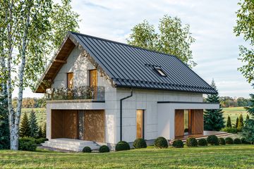  Projekt domu Stodoła Family (KNT1012) - projekt domu parterowego z poddaszem - Zdjęcie 2