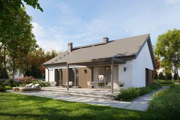  Projekt domu Eco 53 (WOZ1080) - projekt domu parterowego - Zdjęcie 2