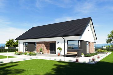 Projekt domu N47-BG - parterowy dom o powierzchni 102,44 m², dach dwuspadowy - ujęcie 3