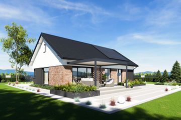 Projekt domu N47-BG - parterowy dom o powierzchni 102,44 m², dach dwuspadowy - ujęcie 7