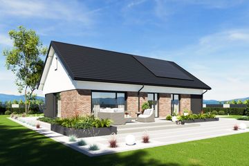 Projekt domu N47-BG - parterowy dom o powierzchni 102,44 m², dach dwuspadowy - ujęcie 8
