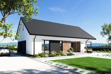 Projekt domu N47-BG - parterowy dom o powierzchni 102,44 m², dach dwuspadowy - ujęcie 12