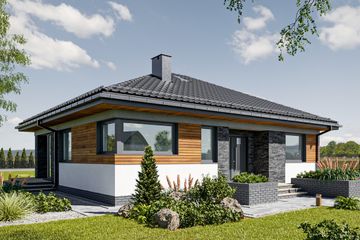  Projekt domu Kwadra Meta (1955) (KRD3086) - projekt domu parterowego - Zdjęcie 1