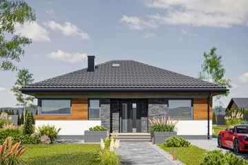  Projekt domu Kwadra Meta (1955) (KRD3086) - projekt domu parterowego - Zdjęcie 2