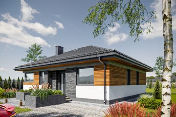  Projekt domu Kwadra Meta (1955) (KRD3086) - projekt domu parterowego - Zdjęcie 3