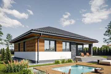  Projekt domu Kwadra Meta (1955) (KRD3086) - projekt domu parterowego - Zdjęcie 4