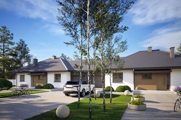  Projekt domu Mini 1 G2 (dwulokalowy) (WRC2836) - projekt domu parterowego - Zdjęcie 2