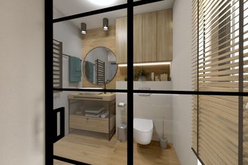 Projekt domu Ka185 Sz - parterowy dom o powierzchni 51,94 m², dach dwuspadowy - ujęcie 21