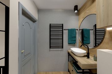 Projekt domu Ka185 Sz - parterowy dom o powierzchni 51,94 m², dach dwuspadowy - ujęcie 23
