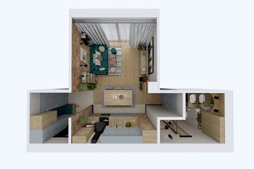Projekt domu Ka185 Sz - parterowy dom o powierzchni 51,94 m², dach dwuspadowy - ujęcie 25