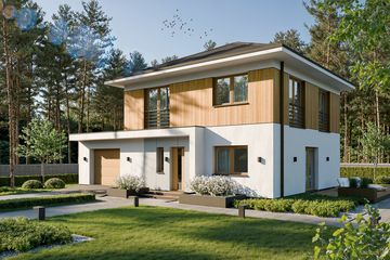  Projekt domu Przytulny D25 wariant II (WWC1072) - projekt domu z pełnym piętrem - Zdjęcie 2