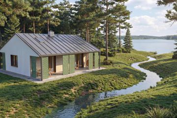  Projekt domu Lato - murowany (GDE1080) - projekt domu parterowego - Zdjęcie 2