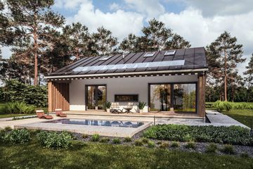  Projekt domu Słoneczny 3 murowany (GDE1082) - projekt domu parterowego - Zdjęcie 2