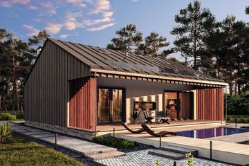  Projekt domu Słoneczny 3 murowany (GDE1082) - projekt domu parterowego - Zdjęcie 1