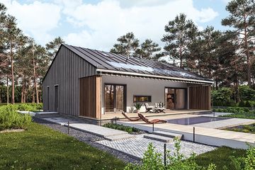  Projekt domu Słoneczny 4 murowany (GDE1083) - projekt domu parterowego - Zdjęcie 3